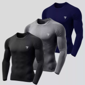 Imagem da oferta Kit 3 Camisetas Térmicas Uv50 Seven Line - Masculina