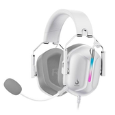 Imagem da oferta Headset Gamer Rise Mode G1 Special Edition White Driver 50mm Led Rainbow USB e P3 3.5mm Branco - RM-HS-G1SE-W