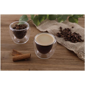 Imagem da oferta Jogo de Copos de Vidro de Café 80ml 4 Peças Nell Parede Dupla