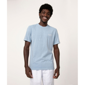 Imagem da oferta camiseta de algodão manga curta waves azul claro