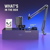 Imagem da oferta FIFINE Gaming PC Microfone USB Microfone Condensador para Podcast com BraçoFiltro PopBotão Mudo para StreamingTwitchCh