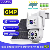 Imagem da oferta Jooan Câmera de Segurança Wifi Solar Lente Dupla 1080p 6MP