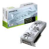 Imagem da oferta Placa de Vídeo Gigabyte GeForce RTX 5070 Eagle Ice SFF 12GB GDDR7 Compacta DLSS 3 Ray Tracing Design Branco GV-N507