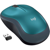 Imagem da oferta Mouse sem fio Logitech M185 2.4GHz com receptor USB Design Ambidestro Compacto Conexão USB e Pilha Inclusa - Azul