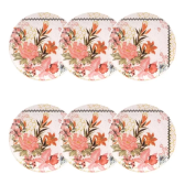 Imagem da oferta Conjunto De 6 Pratos De Sobremesa Unni Buquê Tropical Oxford