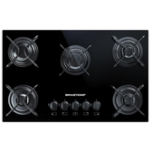 Imagem da oferta Cooktop Brastemp 5 Bocas Preto Ative! - BDD75AE