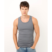 Imagem da oferta Regata básica canelada cinza