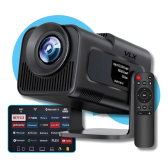 Imagem da oferta Projetor Vlx Hy320 Mini 720p Wi-fi Preto Bluetooth Android 13