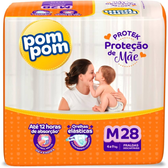 Imagem da oferta Fralda Pom Pom Protek Proteção de Mãe Jumbo M 28 Unidades