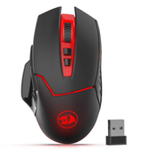 Imagem da oferta Mouse para jogos sem fio Redargon M690-1 com DPI Shifting 2 botões laterais 2400 DPI design ergonômico 8 botões - Pre