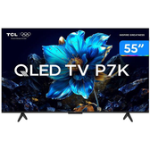 Imagem da oferta Smart TV 55" TCL 4K UHD QLED 55P7K Google TV AiPQ Google Assistente 3 HDMI 1 USB