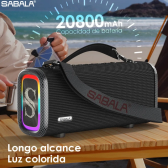 Imagem da oferta Caixa De Som Bluetooth Sabala Dr-908 120w 20800mah Portátil