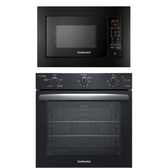 Imagem da oferta Torre de Cocção com Micro-ondas de Embutir 27L Preto (MC2EP) + Forno de Embutir Elétrico 80L (OC8EM) Continental - Sh