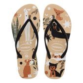 Imagem da oferta Chinelo Havaianas Feminina Slim Pets Gato Cachorro Original