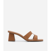 Imagem da oferta Sandália Mule com Tiras H e Salto Grosso