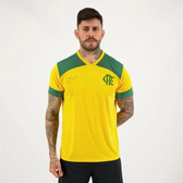 Imagem da oferta Camisa Flamengo Brasil Zico Desana Amarela - Amarelo