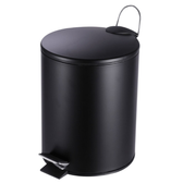 Imagem da oferta Lixeira de Aço Inox Preto com Pedal 5 Litros Coisas e Coisinhas