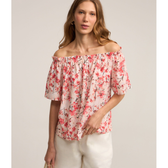 Imagem da oferta Blusa Ombro a Ombro em Viscose com Estampa Floral