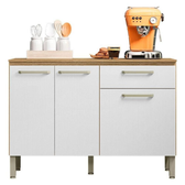 Imagem da oferta Balcão de Cozinha Versalhes Freijó Supremo - Kits Paraná - Branco