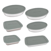 Imagem da oferta Conjunto Assadeira Marinex 1576 com Tampa Cinza 6 Peças