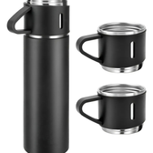 Imagem da oferta Caneca Kit Garrafa Térmica Vacuum Bottle Inox 500ml+3 Xíca