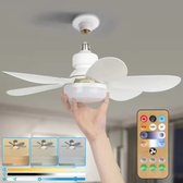 Imagem da oferta Ventilador de teto Com Luz para Pequenos Espaços (6 Hélices) Controle Remoto Bivolt LED 110V-220V