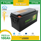 Imagem da oferta Fá BrasilKingbo Power 25.6V100AH lifepo4 bateria adequada para sistemas de geração de energia solar bateria d