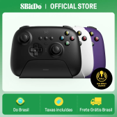 Imagem da oferta 8BitDo - Controlador de jogos de joystick de efeito hall sem fio definitivo para PC Windows Steam Deck A