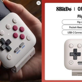 Imagem da oferta Controlador de Jogo Móvel 8BitDo FlipPad Acessórios para Jogos Gamepad USB-C para iPhone e Android Vertical