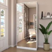 Imagem da oferta Sapateira Rubi 2 Portas com Espelho 1 Gaveta para 15 pares de Sapato