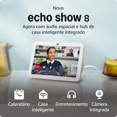 Imagem da oferta Echo Show 8 (Última geração) | Smart display com áudio espacial hub de casa inteligente e Alexa | Cor Branca