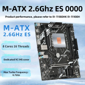 Imagem da oferta ERYING-Kit para PC Gaming Motherboard Kit i9 com CPU 11th Core 0000 ES 26 GHz Desempenho do Produto Semelhante ao i9 119