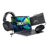 Imagem da oferta Kit Notebook Acer Aspire 15  5-13420H 8GB SSD 512GB Intel UHD Graphics Tela 15.6” FHD W11 A15-51M-54E6 + Teclado + Mouse + Headset