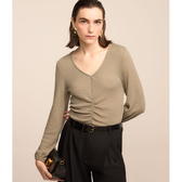 Imagem da oferta Blusa em Poliamida com Texturas e Detalhe Drapeado