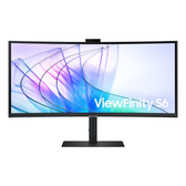 Imagem da oferta Monitor Samsung ViewFinity S6 34" 2024 UWQHD Tela Curva Painel IPS 100Hz 5ms HDR10 - LS34C650VALXZD