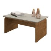 Imagem da oferta Loja DoceLar Lilibeth mesa de centro sala de estar cor off white e naturale