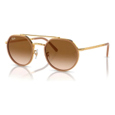 Imagem da oferta Óculos De Sol Ray-ban Rb3765 001/51 53 Cor Solar Armação Ouro Haste Ouro Lente Marrom-claro Desenho Padrão