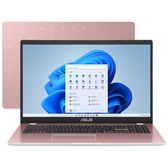 Imagem da oferta Notebook ASUS Vivobook Go 15 Intel Celeron 4GB RAM 128GB eMMC 15,6" UHD Rosa Windows 11+ Microsoft 365 Personal Office E