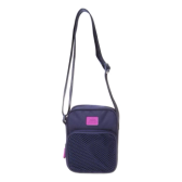 Imagem da oferta Bolsa Masculina E Feminina Shoulder Bag Olympikus Super Nova Cor Azul-Marinho/Dália Desenho do tecido Liso