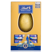 Imagem da oferta Ovo de Páscoa Lindt Swiss Classic Chocolate Ao Leite com Barra de Chocolate Sortido 130g