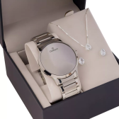 Imagem da oferta Relógio Feminino Digital Champion Original Ch40142s Cor da correia Prata Redondo Cor do bisel Prata Cor do fundo Led Br