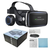 Imagem da oferta Oculos VR Fone de Ouvido Virtual Reality 3D Capacetes de Cabeça para TV Filmes e Jogos de Vídeo Compatível Com Androi