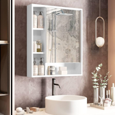 Imagem da oferta Armario Espelheira com Porta para Banheiro Olimpia - 60cmX10cm