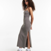 Imagem da oferta Vestido Longo em Cotton com Fenda na Lateral