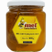Imagem da oferta Mel Puro com Pedaços de Favo Santa Bárbara - 300g