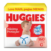 Imagem da oferta Fralda Descartável Huggies Máxima Proteção Tamanho G - 160 unidades