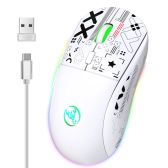 Imagem da oferta Mouse Gamer Sem Fio RGB Hxsj 2.4G 3600DPI T90