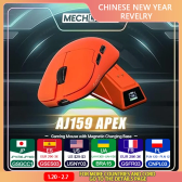 Imagem da oferta Ajazz aj159 apex mouse tri modo sem fio 8k paw3950 sensor base de carga de mouse para jogos de baixa latên