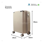 Imagem da oferta Mala De Viagem Up4you Bordo Pequena Rodas Giro 360° Graus