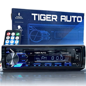 Imagem da oferta Rádio Automotivo Bluetooth MP3 USB FM 4x45W RCA AUX SD Aparelho Som Carro 180 W Tiger Auto Vipertron